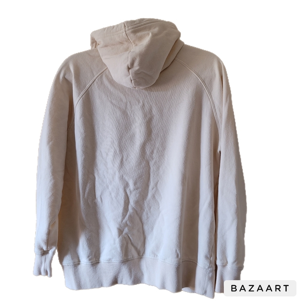 The North Face Hoodie Womens L Large Beige Sweatshirt Long Sleeve Pocket - Picture 4 of 6